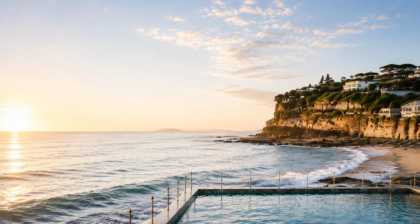 Bronte, in Sydney's Eastern Suburbs, at first light